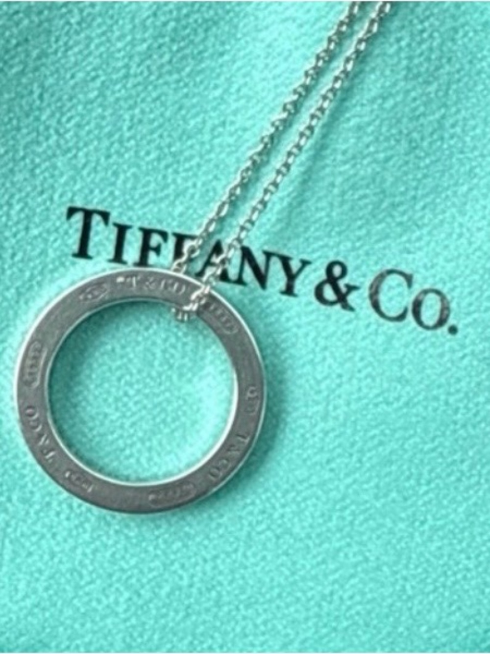 Tiffany & Co. Sterling Silver 1837
Circle Pendant Necklace